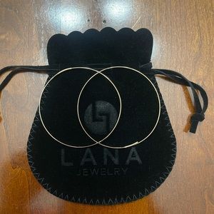 LANA Jewelry,14K rose gold hoop earrings